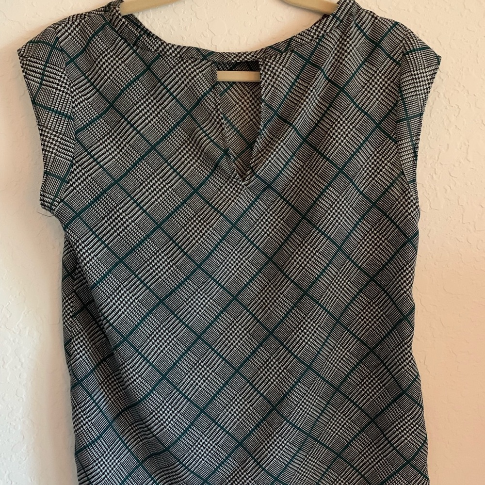 The Limited Blouse Plaid